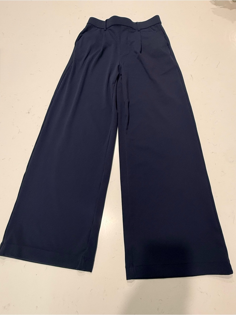 Halara Flex™ DayStretch High Waisted Pocket Work Flare Pants Navy Blue XS